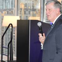 T.Haas speaks at the Chicago Alumni Recepetion